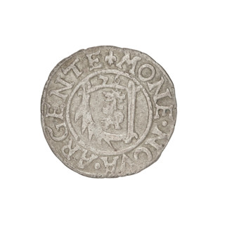 szelag, Gotard Kettler (Duke of Courland and Semigallia; 1561–1587); emblems and monogram under a