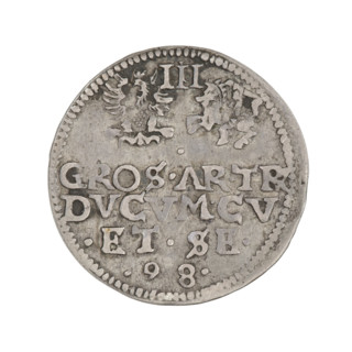 Trojak (with a bust of Wilhelm Kettler). Friedrich Kettler (Duke of Courland and Semigallia;