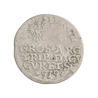 Trojak (with a bust of Wilhelm Kettler), Friedrich Kettler (Duke of Courland and Semigallia;