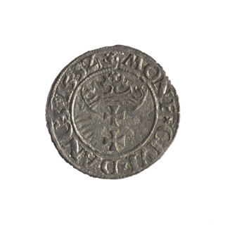 Gdansk szelag, Sigismund I the Old (King of Poland; 1506–1548). Obverse: Eagle of Royal Prussia;