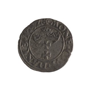 Gdansk szelag, Sigismund I the Old (King of Poland; 1506–1548); Polish coin; obverse: Eagle of