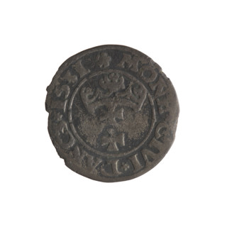 Gdansk szelag, Sigismund I the Old (King of Poland; 1506–1548); Polish coin; motifs: Eagle (coat of