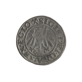 Gdansk szelag, Sigismund I the Old (King of Poland; 1506–1548). Obverse: Eagle of Royal Prussia, in