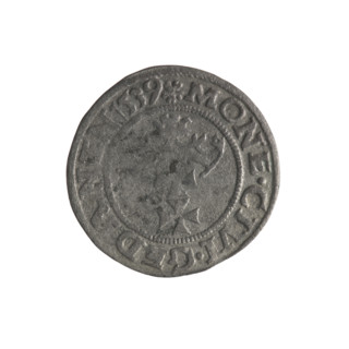 Gdansk szelag, Sigismund I the Old (King of Poland; 1506–1548). Obverse: Eagle of Royal Prussia; in