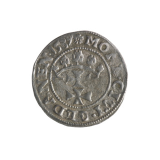 Gdansk szelag, Sigismund I the Old (King of Poland; 1506–1548). Obverse: Eagle of Royal Prussia; in