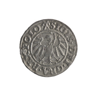 Gdansk szelag, Sigismund I the Old (King of Poland; 1506–1548). Obverse: Eagle of Royal Prussia, in