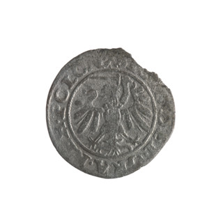 Gdansk szelag, Sigismund I the Old (King of Poland; 1506–1548). Obverse: Eagle of Royal Prussia, in