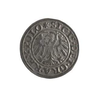 Gdansk szelag, Sigismund I the Old (King of Poland; 1506–1548). Obverse: Eagle of Royal Prussia; in