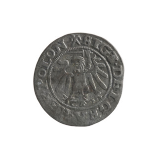 Gdansk szelag, Sigismund I the Old (King of Poland; 1506–1548); obverse: Eagle of Royal Prussia, in