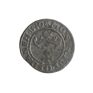 Gdansk szelag, Sigismund I the Old (King of Poland; 1506–1548); obverse: Eagle of Royal Prussia, in