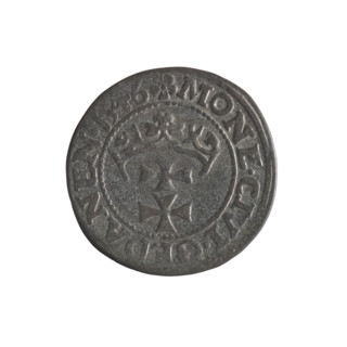 Gdansk szelag, Sigismund I the Old (King of Poland; 1506–1548). Obverse: Eagle of Royal Prussia; in