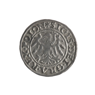 Gdansk szelag, Sigismund I the Old (King of Poland; 1506–1548); obverse: Eagle of Royal Prussia, in