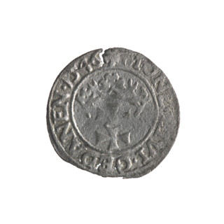 Gdansk szelag, Sigismund I the Old (King of Poland; r. 1506–1548). Obverse: Eagle of Royal Prussia;