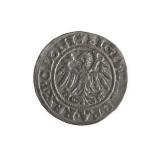 Gdansk szelag, Sigismund I the Old (King of Poland; 1506–1548). Obverse: Eagle of Royal Prussia, in