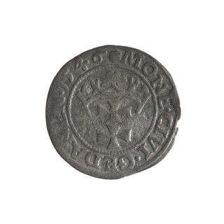 Gdansk szelag, Sigismund I the Old (King of Poland; 1506–1548). Obverse: Eagle of Royal Prussia; in