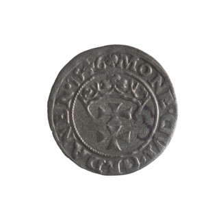Gdansk szelag, Sigismund I the Old (King of Poland; 1506–1548). Gdansk (coat of arms), emblems,