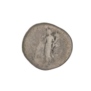 Denarius, Trajan (53–117; Roman emperor 98–117). Obverse: head of Trajan right, decorated with a