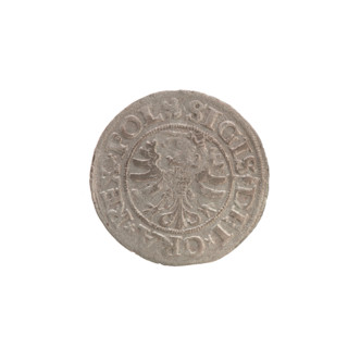 Gdansk szelag, Sigismund I the Old (King of Poland; 1506–1548); Polish coin, Jagiellon dynasty.