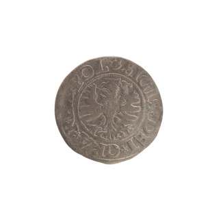 Gdansk szelag, Sigismund I the Old (King of Poland; 1506–1548). Polish coin (1531). Obverse: Eagle
