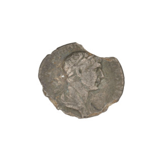 Denarius, Trajan (53–117; Roman emperor 98–117). Obverse: head of Trajan in a laurel wreath facing