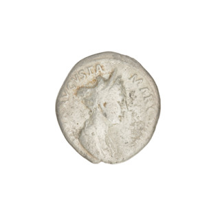 Denarius, Marcianna (Trajan's sister; during Trajan's reign 98–117). Obverse: bust of Marcianna