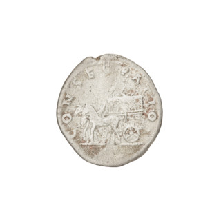 Denarius of Marcianna (Trajan's sister; during Trajan's reign 98–117). Obverse: bust of Marcianna