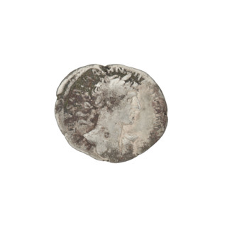 Denarius, Hadrian (76–138; Roman emperor 117–138). Obverse: bust of Hadrian right, laurel wreath in