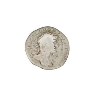 Denarius, Hadrian (76–138; Roman emperor 117–138). Obverse: Bust of Hadrian with laurel wreath
