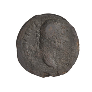 Hadrian (76–138; Roman emperor 117–138); obverse: bust of Hadrian with laurel wreath facing right;