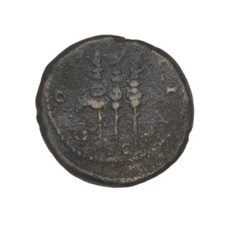 Quarter, Hadrian (76–138; Roman emperor 117–138), laurel wreaths, banners, busts, eagles. Obv.: