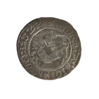 Lithuanian half-grosz, Sigismund I the Old (King of Poland; 1506–1548). Silver coin (half-grosz),