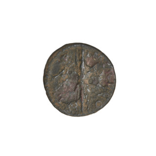 Quarter (coin) of Hadrian (76–138; Roman emperor 117–138). Obverse: eagle standing upright, head