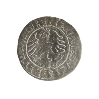 Lithuanian half-grosz, Sigismund I the Old (king of Poland; 1506–1548), 1522. Silver coin