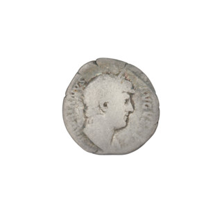 Denarius, Hadrian (76–138; Roman emperor 117–138). Obverse: head of Hadrian in laurel wreath facing