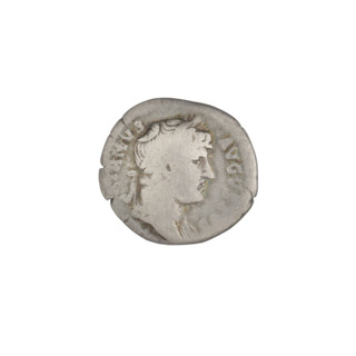 Denarius, Hadrian (76–138; Roman emperor 117–138). Obverse: head of Hadrian with laurel wreath