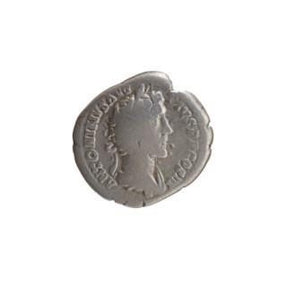 Denarius of Antoninus Pius (reigned 138–161). Obverse: bust of Antoninus Pius in drapery and laurel