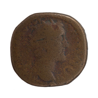 Dupondius, Antoninus Pius (86–161; Roman emperor 138–161), issuer; head of Antoninus Pius in a