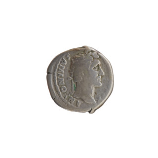 Denarius of Antoninus Pius (86–161; Roman emperor 138–161), c. 145–161. Obverse: Head of Antoninus