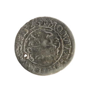 Lithuanian half-grosz, Sigismund I the Old (King of Poland; 1506–1548). Silver coin (half-grosz),