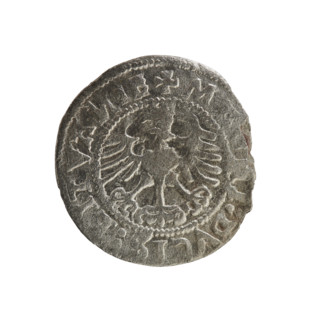 Lithuanian half-grosz, Sigismund I the Old (king of Poland; 1506–1548). R8 (rarity). Polish coin