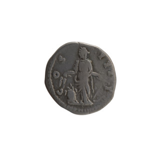 Denarius of Antoninus Pius (86–161; Roman emperor 138–161). Obverse: head of the emperor in a