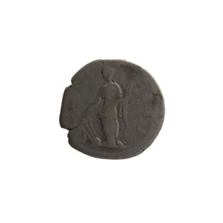Denarius of Antoninus Pius (86–161; Roman emperor 138–161). Obverse: Head of Antoninus Pius in