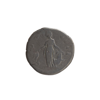 Denarius of Antoninus Pius (86–161; Roman emperor 138–161). Obverse: Head of Antoninus Pius in a