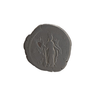 Denarius of Antoninus Pius (86–161; Roman emperor 138–161). Obverse: Head of Antoninus Pius in a