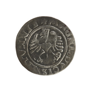 Lithuanian half-grosz, Sigismund I the Old (king of Poland; 1506–1548); Polish coin (Jagiellon