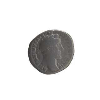 Denarius, Antoninus Pius (86–161; Roman emperor 138–161) — obverse: head of Antoninus Pius in a