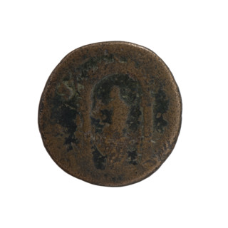 Dupondius, Antoninus Pius (86–161; Roman emperor 138–161), issuer. Obverse: Head of Antoninus Pius