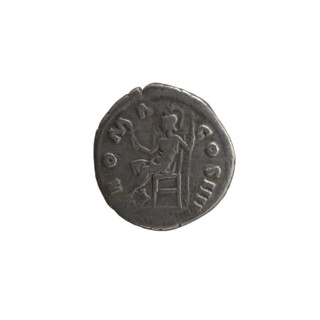 Denarius of Antoninus Pius (86–161; Roman emperor 138–161). Obverse: head of the emperor in a