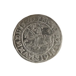 Lithuanian half-grosz, Sigismund I the Old (King of Poland; 1506–1548). Coin (Polish, Grand Duchy