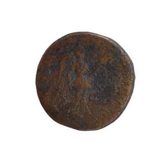 Sestertius of Antoninus Pius (86–161; Roman emperor 138–161). Obverse: head of the emperor in a